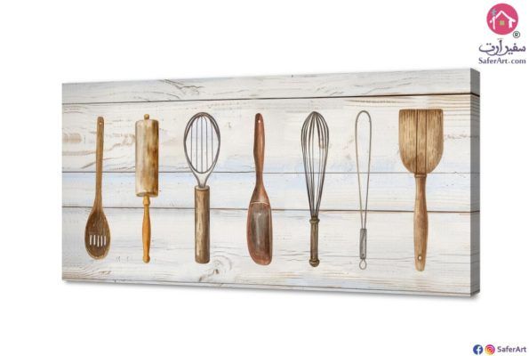 لوحات-أدوات للطبخ SA17315 تابلوهات مودرن ابيض - اوف وايت لوحات فنية غرفة الطعام - المطبخ