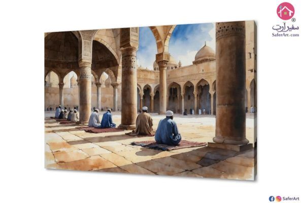 لوحات إسلامي SA39828 اماكن اسلامية و عربية بنى - بيج كلاسيك – نيو كلاسيك غرفة الاستقبال